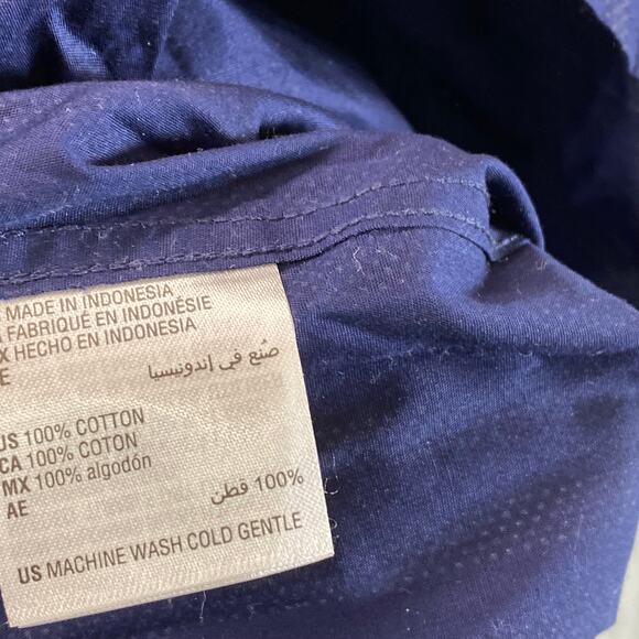 BAR III Men's Navy Slim-Fit Stretch Dotted Stripe-Print Button Dress Shirt SZ XL - Picture 9 of 9